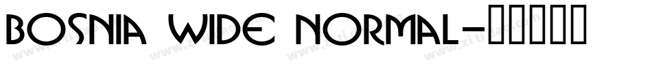 Bosnia Wide Normal字体转换